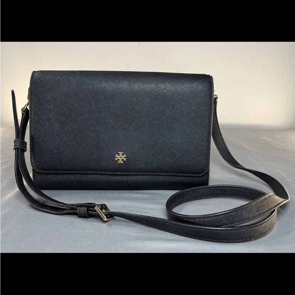 TORY BURCH Emerson Combo Chelsea Crossbody in‎ Black